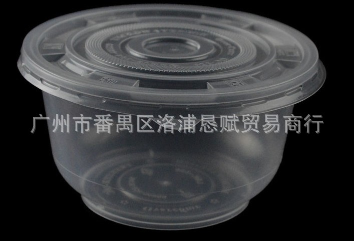 廠傢直銷圓碗批發一次性塑料透明圓碗300套每箱500 700 750 999ml批發・進口・工廠・代買・代購