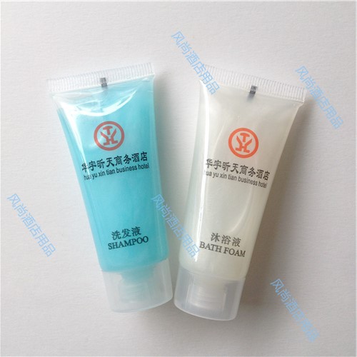 洗發水沐浴露軟管裝 酒店賓館一次情趣用品 25ml 珠光藍白達標液體工廠,批發,進口,代購