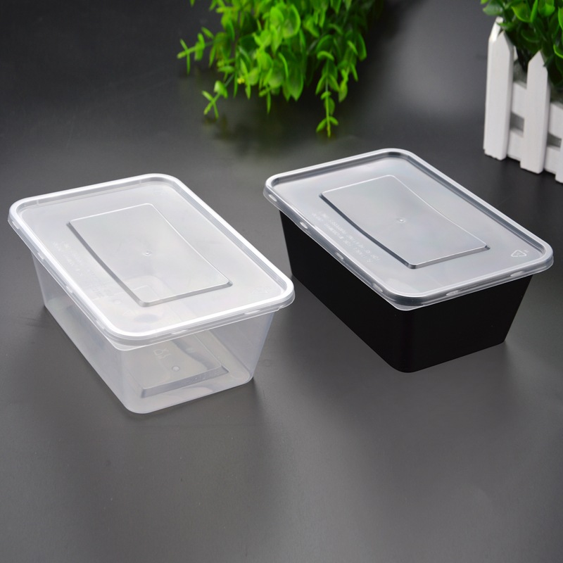 特百潔800ML方形盒一次性飯盒 快餐打包盒塑料外賣盒保鮮盒300套工廠,批發,進口,代購