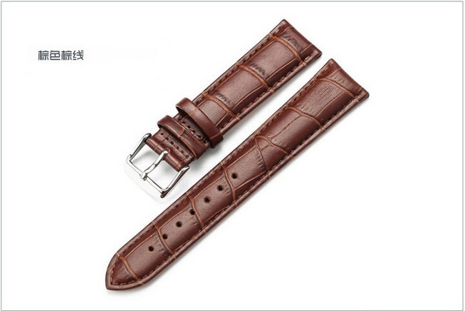 手錶皮帶配件  黑棕防水帶    防水真皮帶 通用20MM工廠,批發,進口,代購