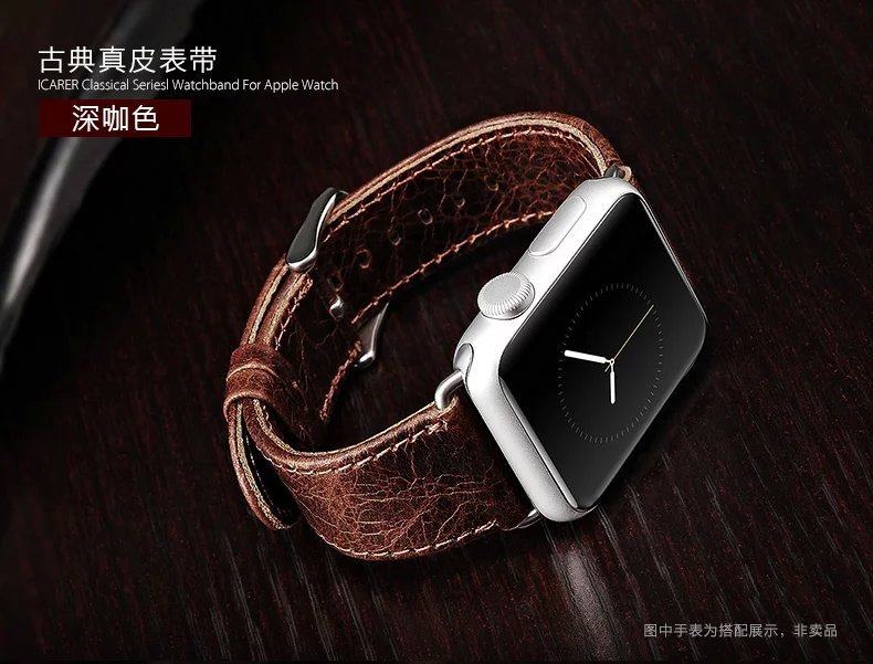 Apple watch表帶真皮iwatch表帶時尚男女金屬回環扣式蘋果手錶帶工廠,批發,進口,代購
