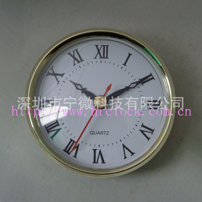 圓形塑料鐘頭 鑲嵌鐘頭 工藝品鐘頭 直徑80MM鐘膽工廠,批發,進口,代購