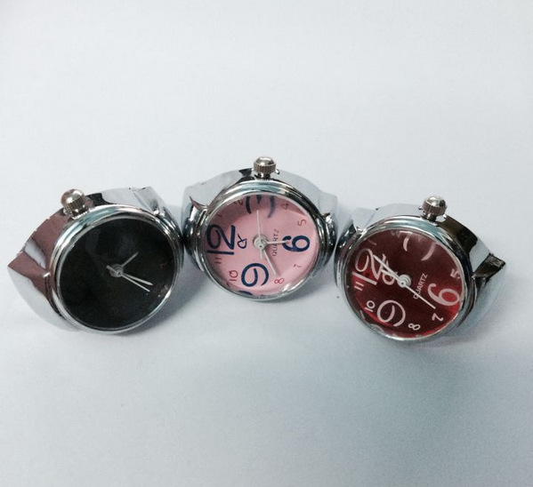 韓國歐美飾品 優質新款粉色/紅色/黑色 可愛時尚彈力戒指手錶工廠,批發,進口,代購