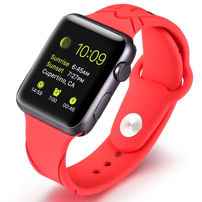 廠價批發iWatch替換表帶適用於蘋果Apple Watch矽膠運動表帶42mm批發・進口・工廠・代買・代購