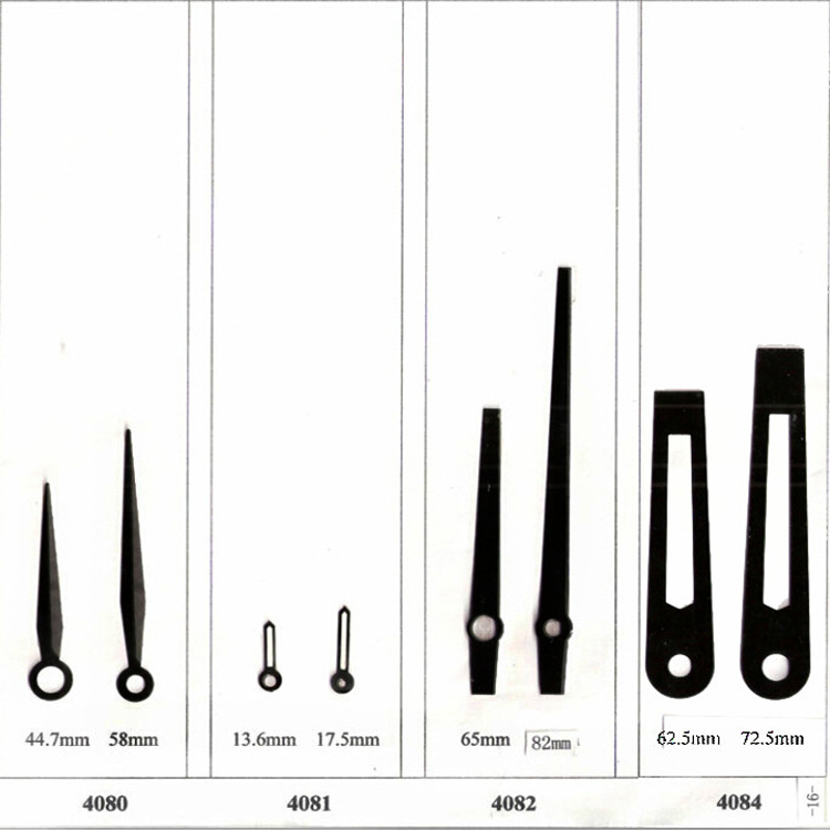 廠傢批發品牌鐘表指針 石英鐘配件 創意 時分鐘針黑色4080-4084工廠,批發,進口,代購