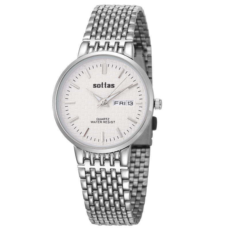 一件代發新款高檔商務男士手錶 時尚防水石英表腕表鋼帶女士手錶批發・進口・工廠・代買・代購