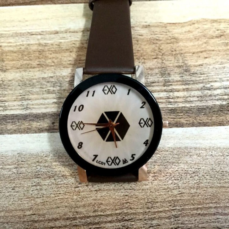 新款明星 EXO手錶 EXO標志 表帶顏色混發批發・進口・工廠・代買・代購