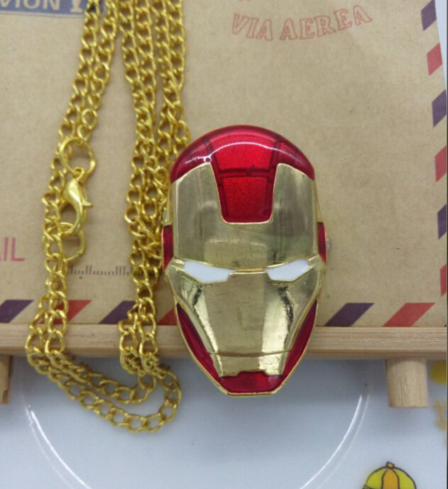 歐美熱銷新款鋼鐵俠懷表毛衣鏈掛表 Iron man pocket watch 批發工廠,批發,進口,代購