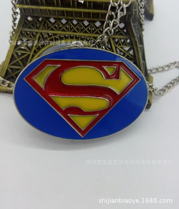 新款歐美新款熱銷超人石英飾品時尚superman pocket watches兒童工廠,批發,進口,代購