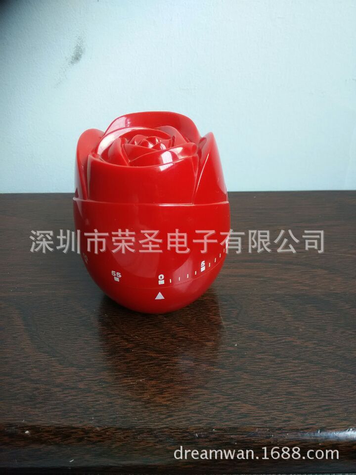 玫瑰花形定時器 計時60分鐘倒計時器 美容美發定時器 廚房定時器工廠,批發,進口,代購