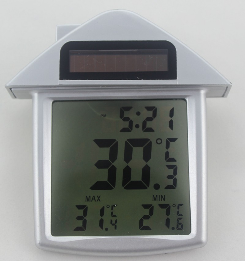 房子吸盤溫濕度計吸盤鐘LCD吸盤鐘電子吸盤鐘電子房子鐘工廠,批發,進口,代購