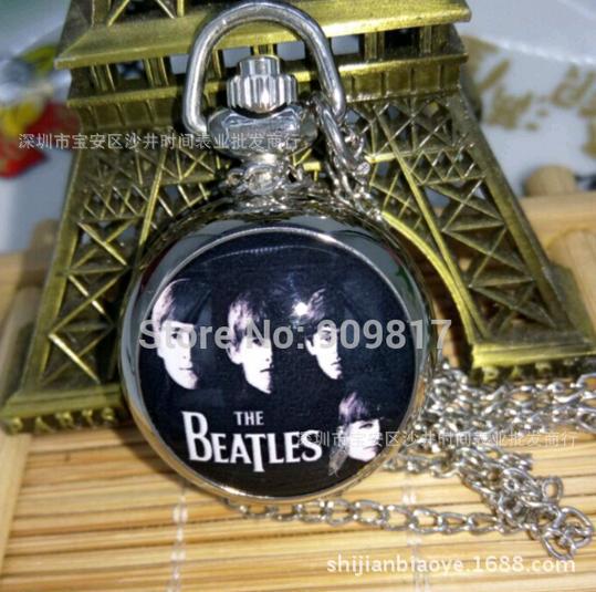 外貿熱銷甲殼蟲樂隊 THE BEATLES 經典 項鏈懷表石英掛表watch工廠,批發,進口,代購