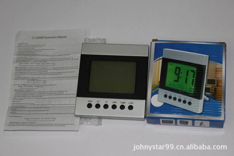 JS-3461    電波鐘   氣象鐘   氣象電波鐘   溫濕度電子鐘工廠,批發,進口,代購