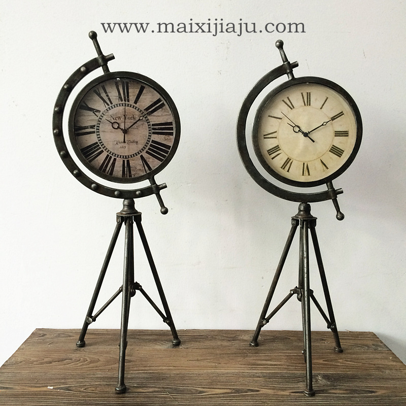 麥西傢居歐式復古座鐘傢居裝飾品鐘表擺件創意桌麵時鐘工廠,批發,進口,代購