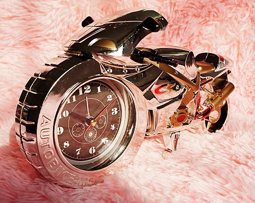 金色銀色造型時鐘好看的時鐘 CS014AB座鐘男孩子必備豪華摩托車工廠,批發,進口,代購