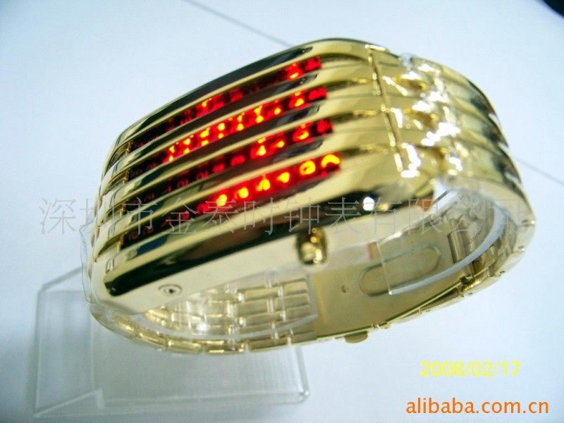 供應44燈流星雨LED手錶 時尚韓版禮品表 LED金鋼表手錶工廠,批發,進口,代購