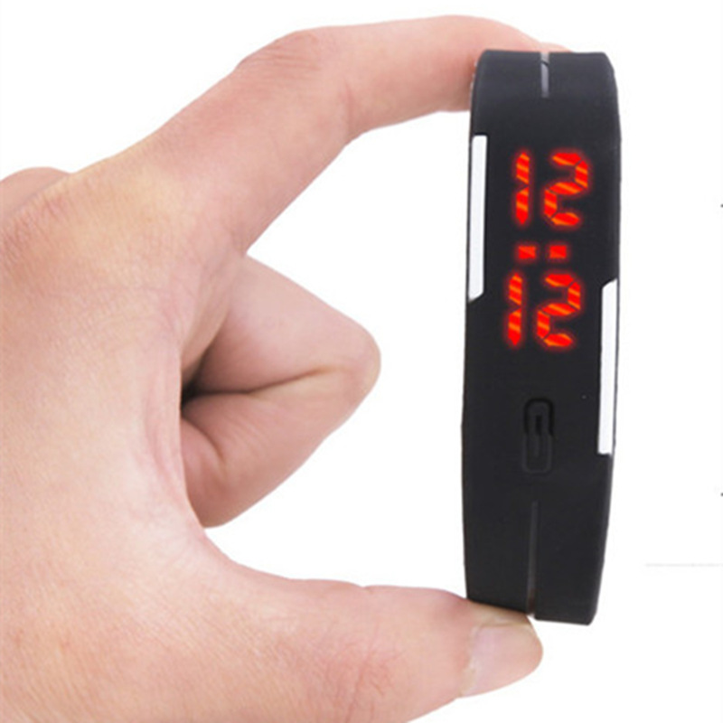led觸控手錶矽膠表男女孩智能手環表情侶學生防水表手錶批發・進口・工廠・代買・代購