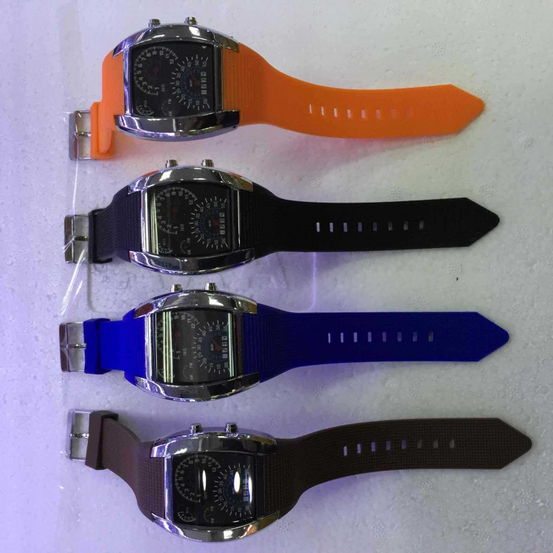 航空LED手錶韓版爆款LED手錶機表盤LED工廠,批發,進口,代購