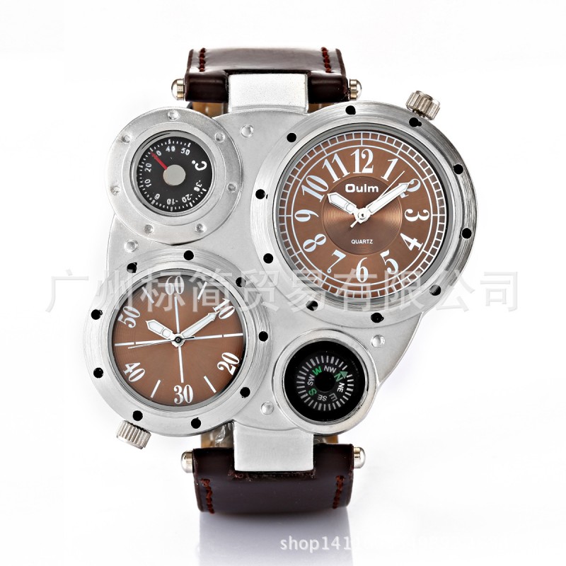 oulm手錶外貿熱賣款/指南針多時區手錶男士個性手錶9415T-WINNER工廠,批發,進口,代購