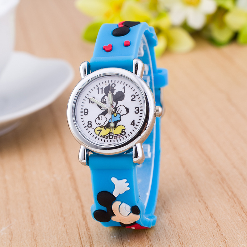 米老鼠手錶速賣通淘寶熱賣兒童男孩女孩矽膠啪啪手錶表帶矽膠工廠,批發,進口,代購