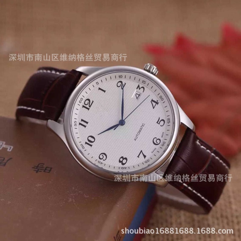 名匠系列瑞士手錶 商務數字字麵皮帶情侶表 爆款鋼帶機械手錶批發工廠,批發,進口,代購