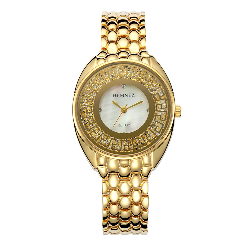 女士手錶廠傢直銷 HEMNEZ漢美時鉆飾表 進口日本機芯高密度合金殼工廠,批發,進口,代購