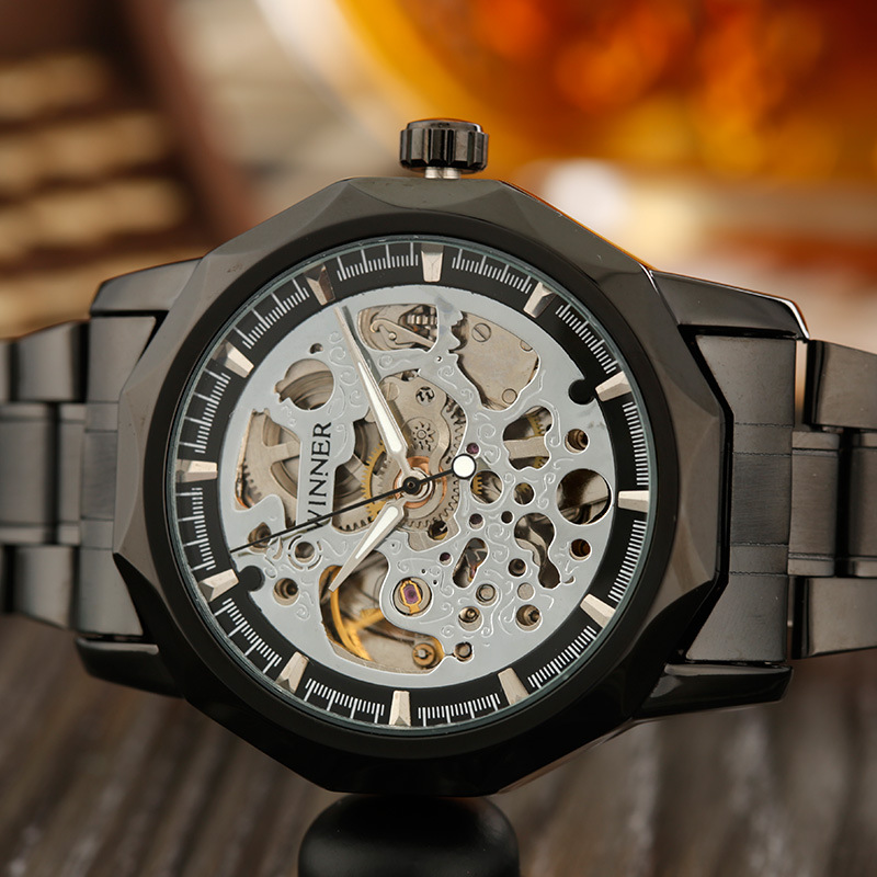 2015新款男士機械手錶WINNER-棱角盤-全自動機械表 男士商務手錶工廠,批發,進口,代購