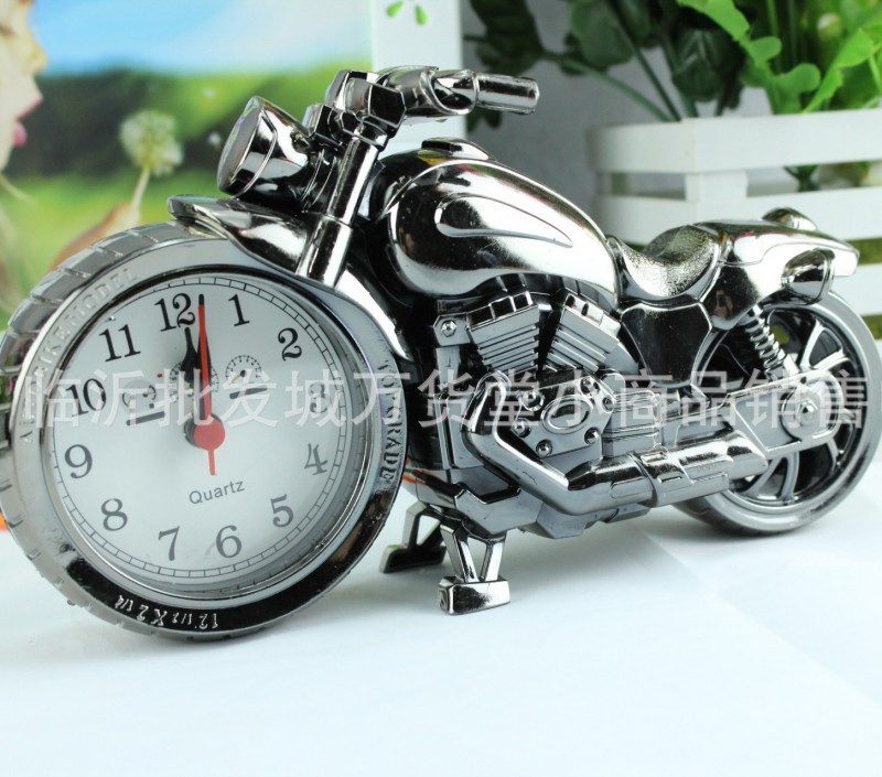 鍍彩個性摩托車模型鬧鐘 創意模型鐘表 兒童懶人鬧鐘批發工廠,批發,進口,代購