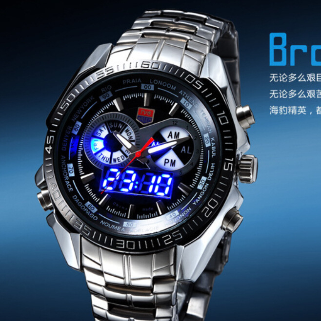 熱銷售正品海豹精英男士軍表 TVG手錶KM-486   LED手錶工廠,批發,進口,代購