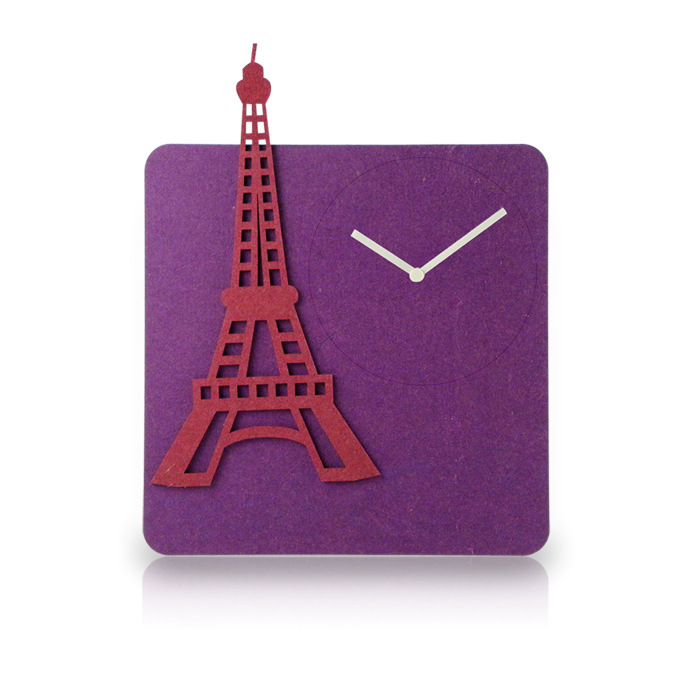 巴黎鐵塔造型掛鐘 創意裝飾掛鐘 時尚環保客廳鐘裝飾鐘工廠,批發,進口,代購