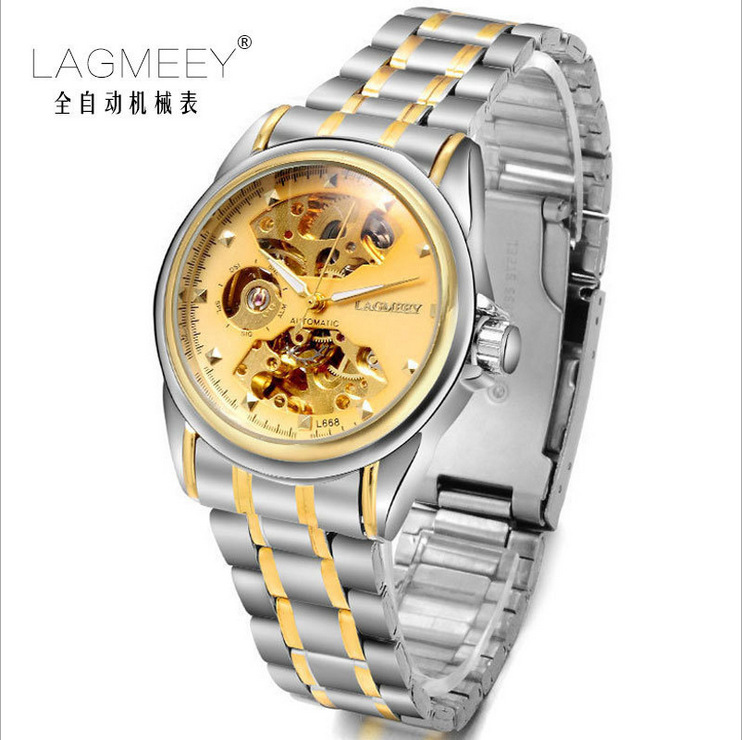 朗邁全自動機械表代發潮流韓版商務男士手錶名牌機械鉑仕手錶L668工廠,批發,進口,代購