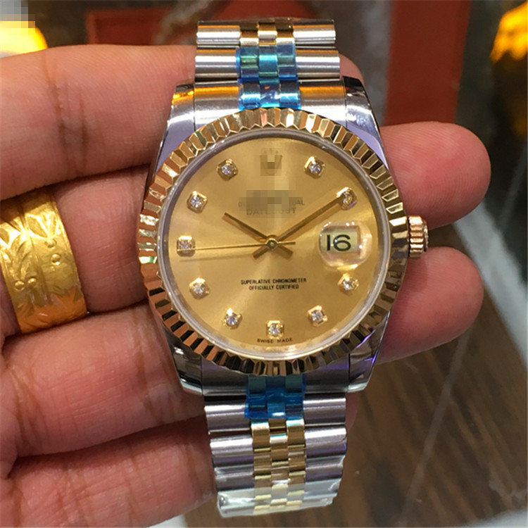 送禮佳品 高檔瑞士手錶男表機械表 瑞士2836機芯 18k包金不掉色工廠,批發,進口,代購