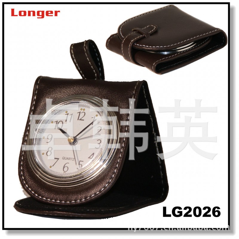 禮品鐘 皮革鐘 旅行鐘 leather gift clock工廠,批發,進口,代購