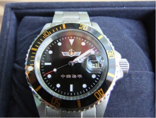 中國海軍紀念不銹鋼全自動機械表 品牌手錶廠傢定製外貿流行手錶批發・進口・工廠・代買・代購