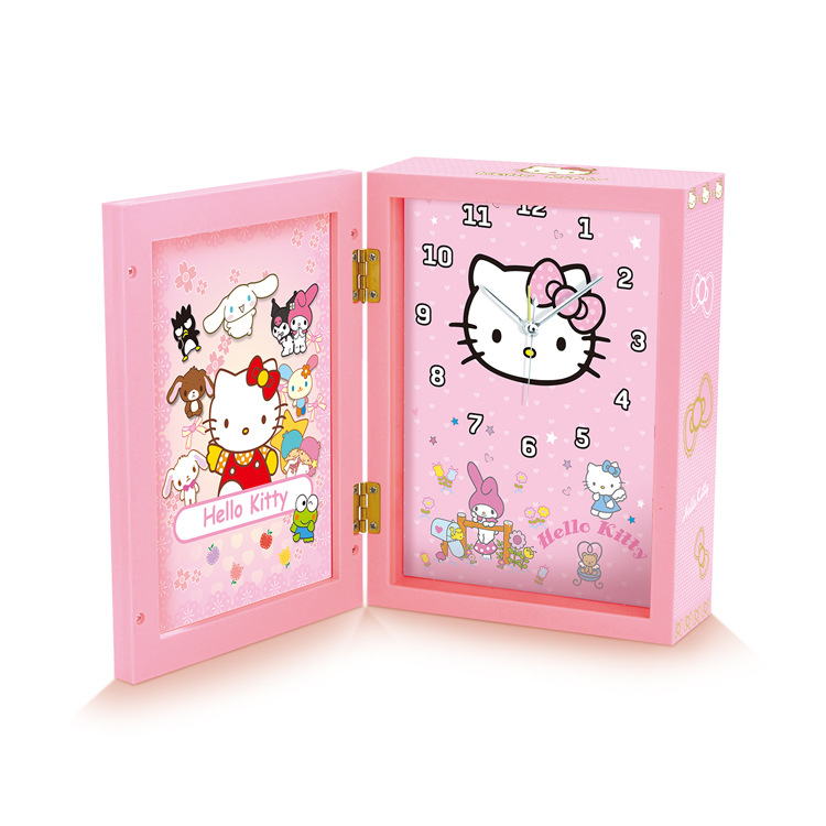 【廠傢特銷】粉色hellokitty高檔相架鐘兒童系列溫馨可愛時尚美觀工廠,批發,進口,代購