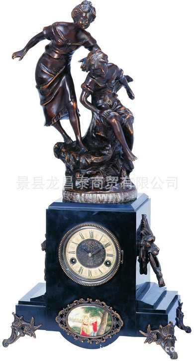 古典鐘表 仿古鐘表 機械鐘 銅鑄理石座鐘 JGP3048工廠,批發,進口,代購