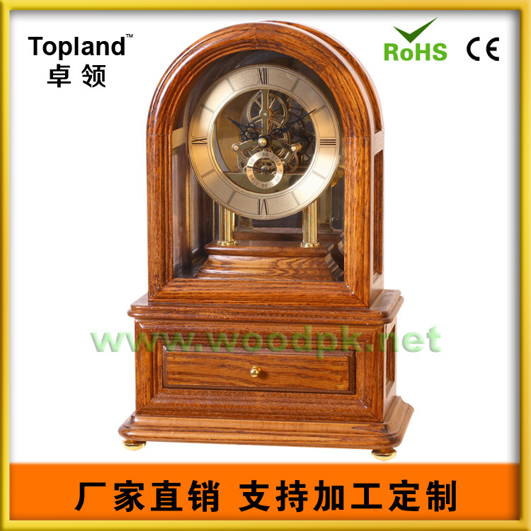 仿古機械機芯座鐘 歐式經典實木座鐘 傢居裝飾時鐘 首飾盒木鐘工廠,批發,進口,代購