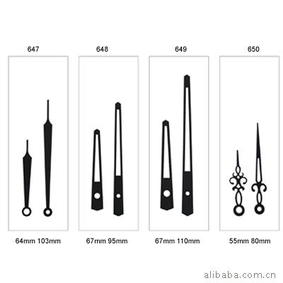 供應鐘針、時分針、秒針、鐘指針、鋁針647-650工廠,批發,進口,代購