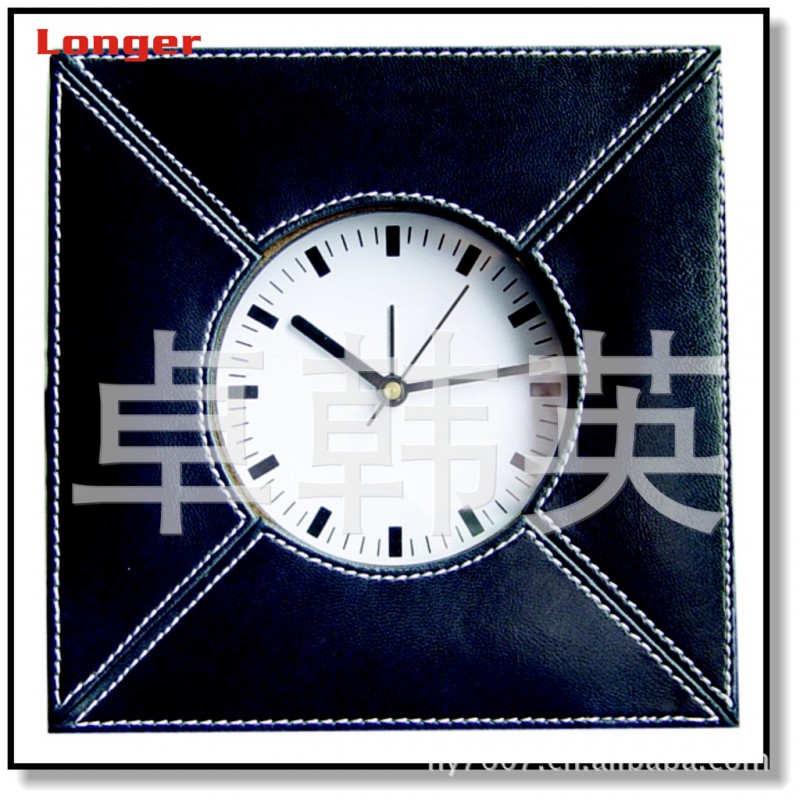 皮革桌鐘  imitation leather clock工廠,批發,進口,代購
