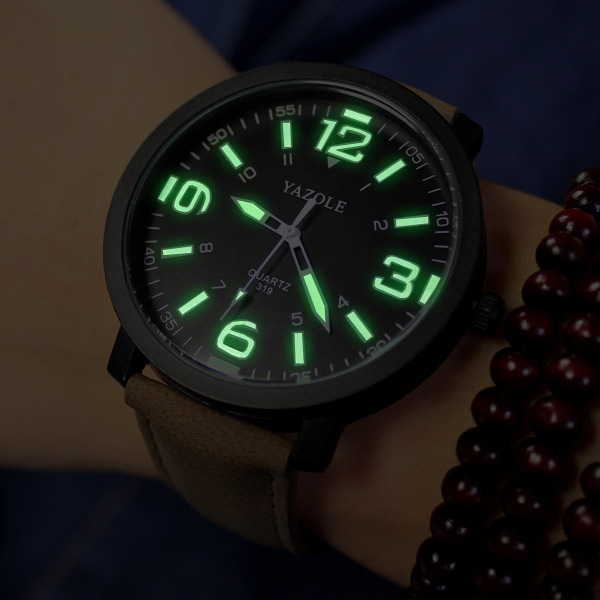 319淘寶熱銷款大表盤手錶男女款大框防水夜光學院風皮帶學生表工廠,批發,進口,代購