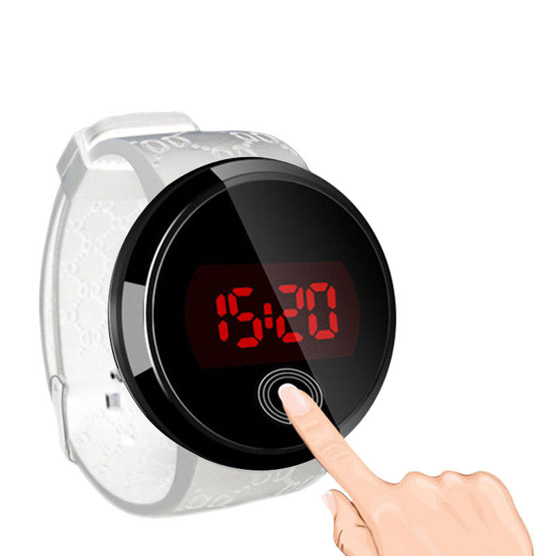2015夏季新款表圓形觸摸屏LED電子手錶 時尚學生果凍表男女情侶款工廠,批發,進口,代購