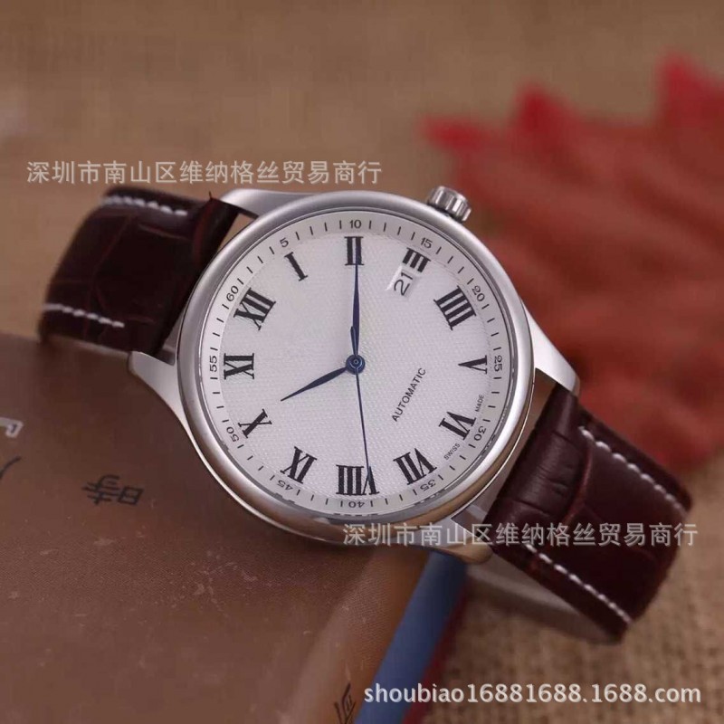 名匠系列瑞士手錶 商務羅馬字麵皮帶情侶表 爆款鋼帶機械手錶批發批發・進口・工廠・代買・代購