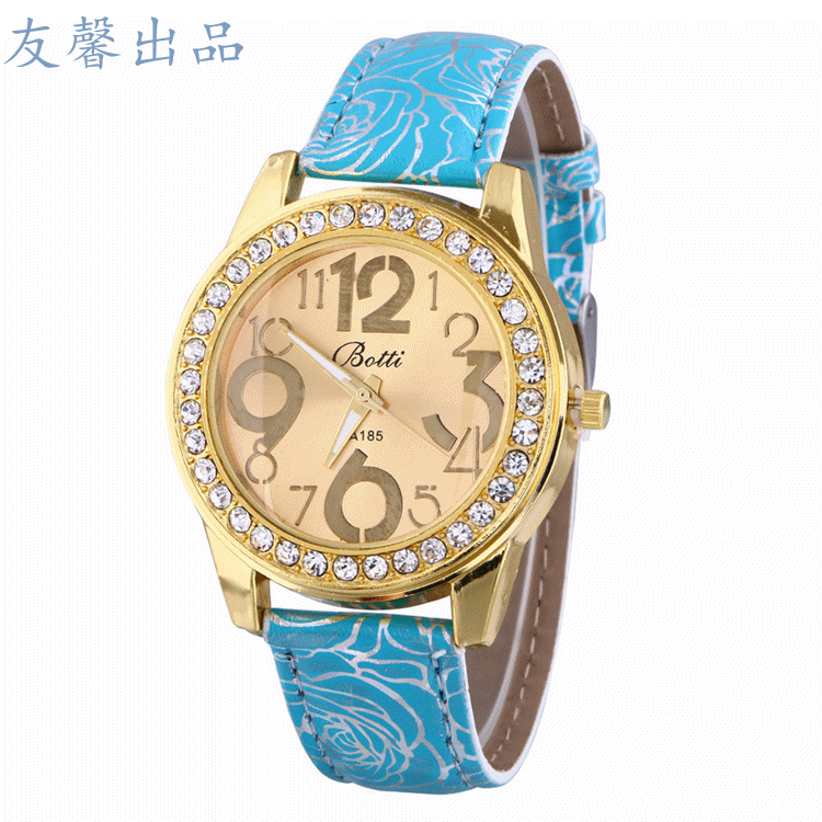 熱銷185紋路皮帶表鐵塔手錶手女士手錶時尚 時尚手錶水鉆批發工廠,批發,進口,代購