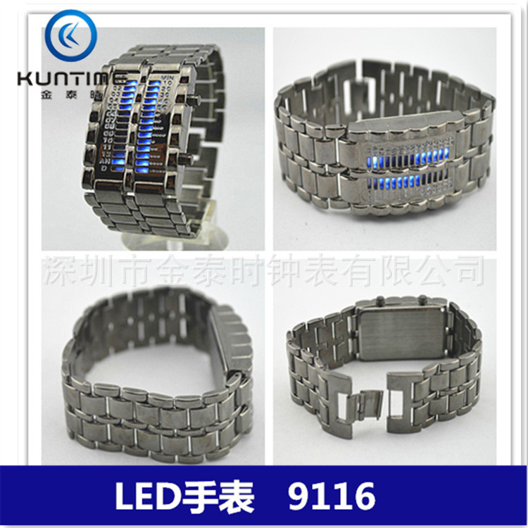 LED熔巖升級版手錶,機器人手錶,3D熔巖兩豎排LED手錶工廠,批發,進口,代購