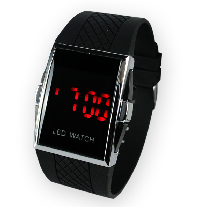 廠價直銷大量供應時尚LED電子運動手錶intercrew 男士手錶膠按的工廠,批發,進口,代購