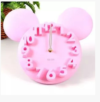 創意個性米奇三維數字時鐘，可愛米老鼠時鐘傢居客廳掛鐘一件代發工廠,批發,進口,代購