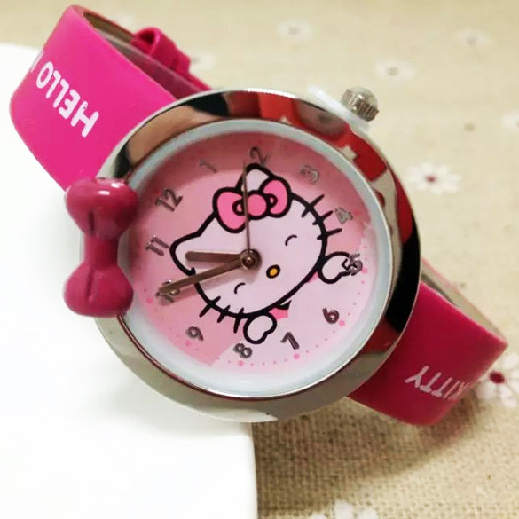 正品韓國兒童卡通hello kitty手錶 女孩KT貓可愛 女童防水學生表工廠,批發,進口,代購