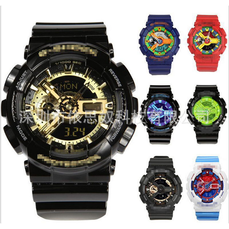 新款卡電子石英同步手錶 西歐運動學生手錶 防水夜光搭配情侶手錶工廠,批發,進口,代購