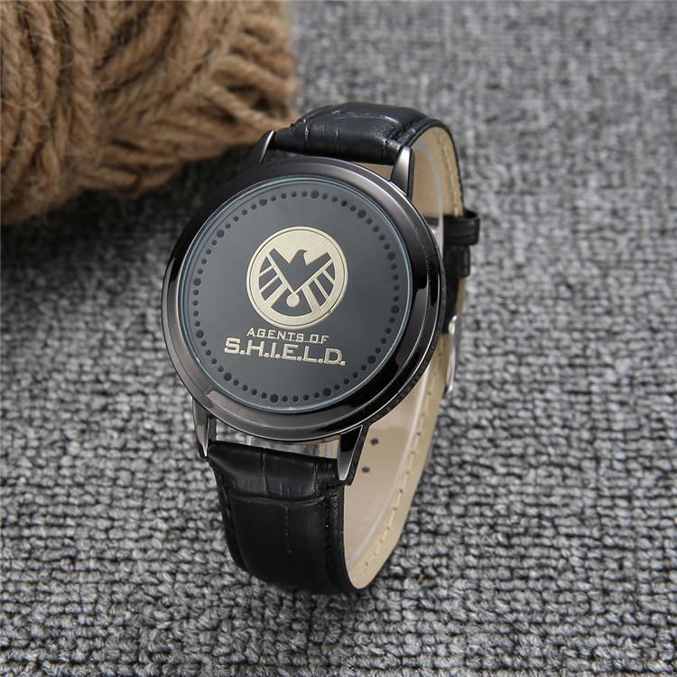 LED036廠直銷發新款觸屏電子皮帶手錶 LED手錶男 一件代發熱賣工廠,批發,進口,代購