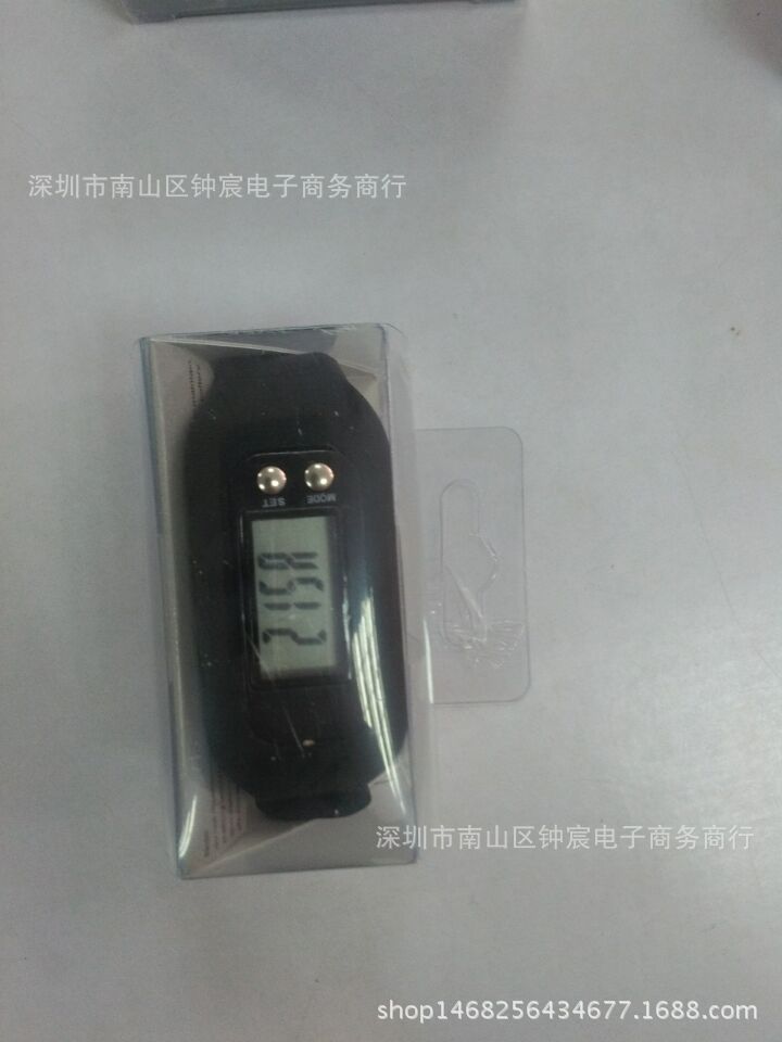 工廠新款時尚運動矽膠手環LED電子計步器手錶多功能時間計步器表工廠,批發,進口,代購